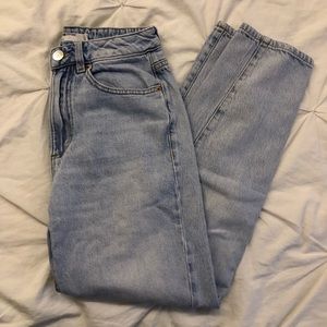 garage lifht washed mom fit jeans